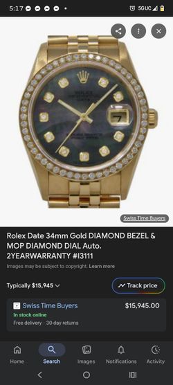 14k Gold ROLEX PRESIDENTIAL OYSTER PERPETUAL DATE JUST WATCH
