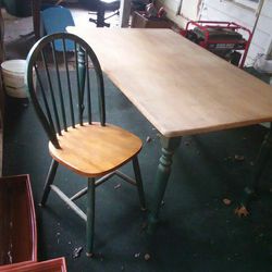 Kitchen Table, Includes Two Benches