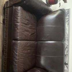 Leather Couch Set 