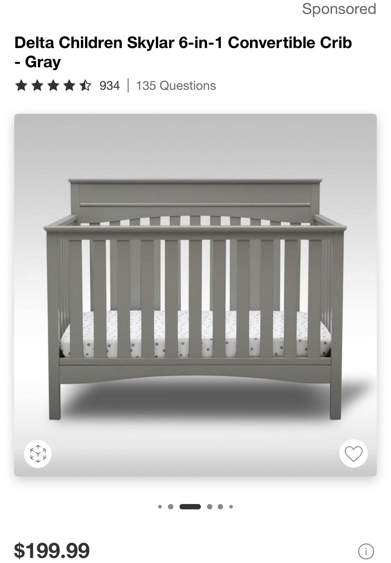 Delta 6 In 1 Crib