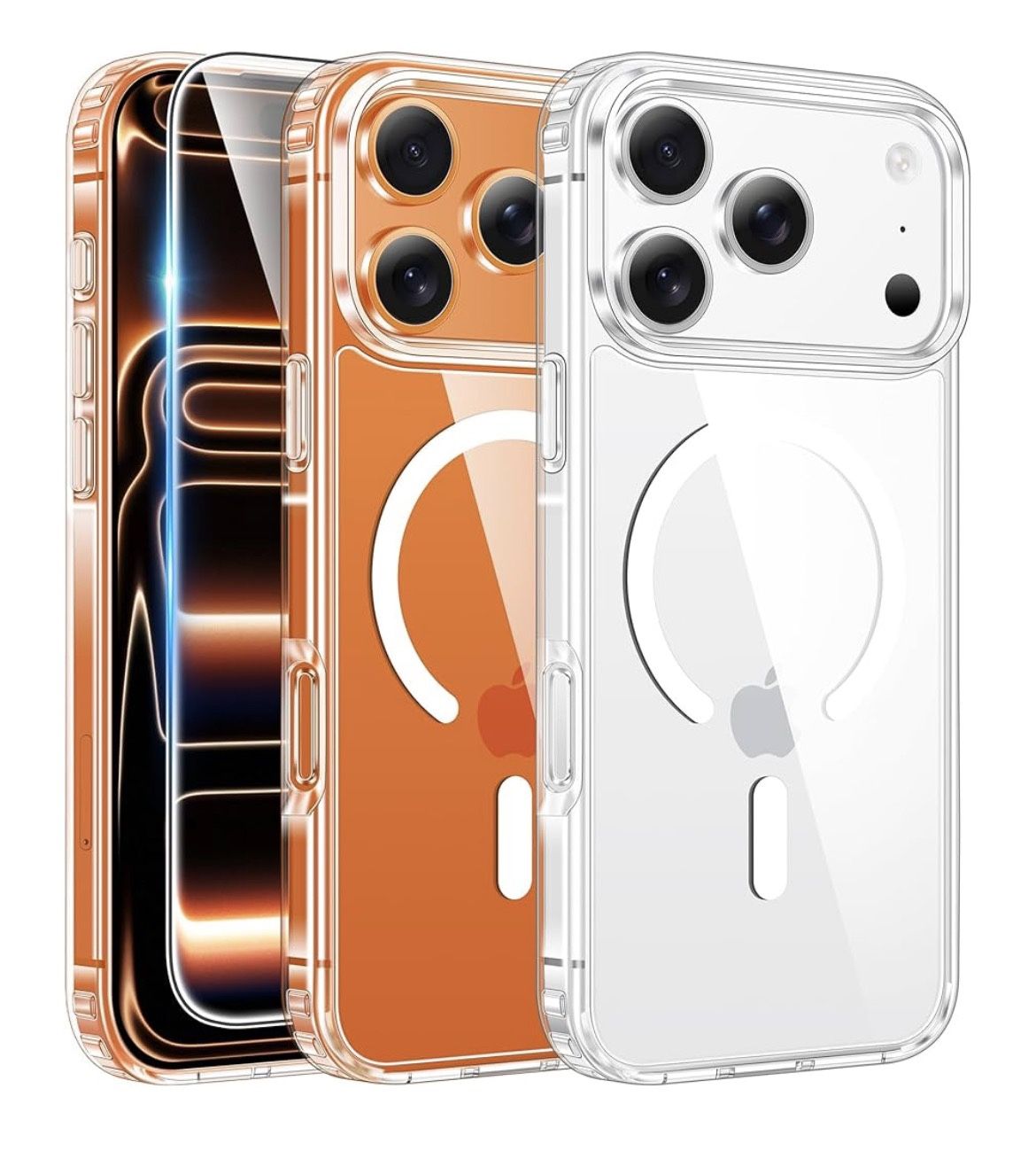 Fntcase Case for iPhone 17 Pro Max, Magnetic, Transparent,