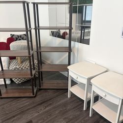 Side Tables And Amazon Book Shelves