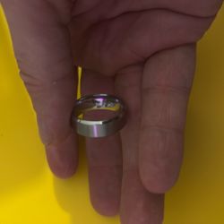 Silver Men’s Silver Wedding Band , In Perfect Like New Shake 