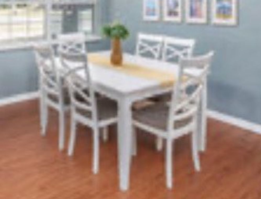 Wooden Dining Table With 6 Chairs