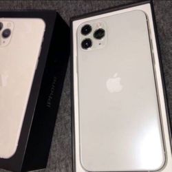 Apple iPhone 11 Pro silver 5.8 Inch Or iPhone 11 Pro Max Silver 6.3 Inch Both Size Available Brand New I Can Deliver 
