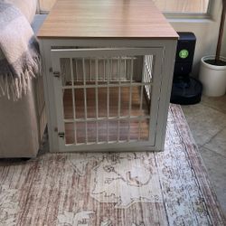 Beautiful White Furniture Dog Crate 40”