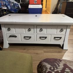 Coffee/Storage Table Heavy Duty Wood 