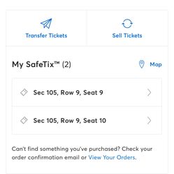 Dua Lipa Tickets for tonight! 10/5/25!! 