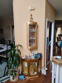 Gold Leaf Corona Furniture Cabinet 