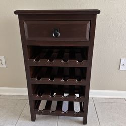 1 Drawer Wine Cabinet, Wine Rack, Wine Storage, Bar Cabinet