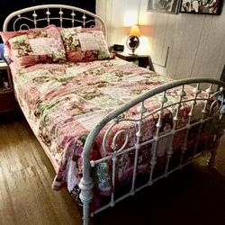 White Full Size Bed Frame