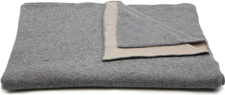 $275+tax on Amazon, State Cashmere Reversible Throw Blanket 100% Cashmere Two Tone Double Side Oversized Travel Wrap • 60 X 50 inches