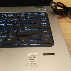 HP 840 Elitebook Laptop i5 128gb SSD Windows 10 Pro Backlit Keyboard Fingerprint Sensor Camera Shutter