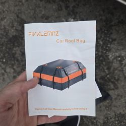 Car Roof Storage Bag