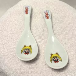 Anime Ramen Soup Spoon pair