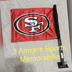 San Francisco 49er Car Window Flags.. PRICES ARE FIRM