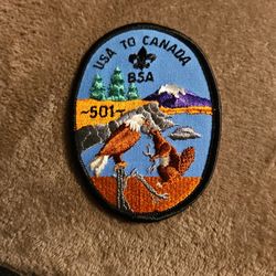 Boy Scout Patch . USA to Canada BSA 