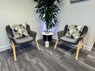 2 IKEA VEDBO Armchairs β Dark Gray β Pair