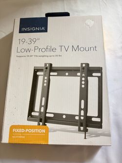 Insignia 19-39" Low-Profile TV Mount, New in Box, Never Used