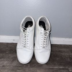 VANS White Leather 13US