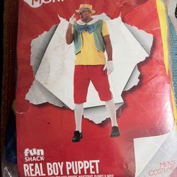 MorphCostumes Fun Shack Real Boy Puppet Costume Men Set M New