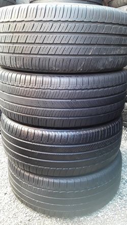 Four slightly used set of michelin tires for sale 235/45/18