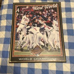 1995 Atlanta Braves World Series Poster 