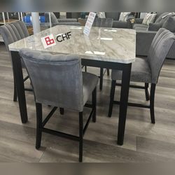5 Pc Counter height dining table set 