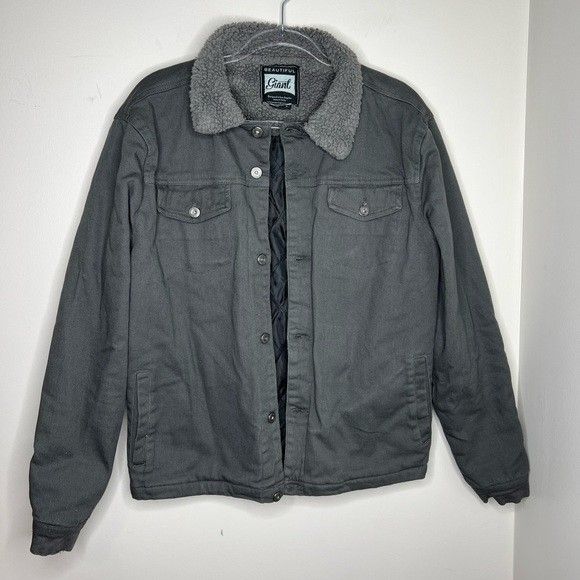 Men's Trucker Jacket XL Sherpa Gray