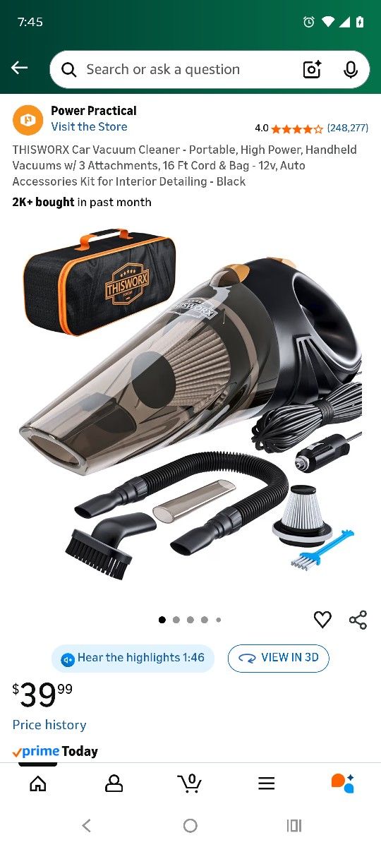 Car Vacuum New