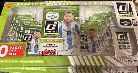 8X ROAD TO WORLD CUP SOCCER TRADING CARDS 2025-26 DONRUSS SOCCER CARDS