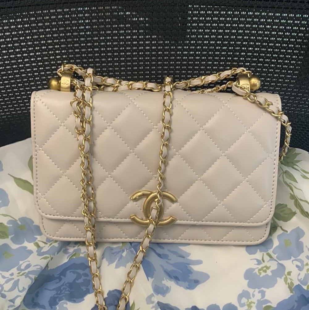 Chanel Beige Classic Shoulder Bag