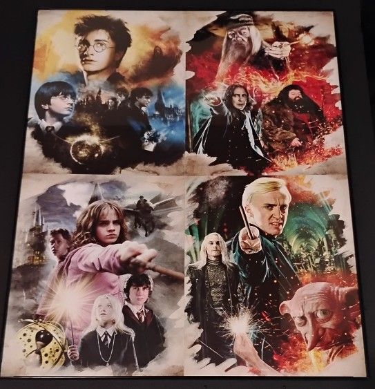 Harry Potter GLASS Frame 16 inch x 20 inch