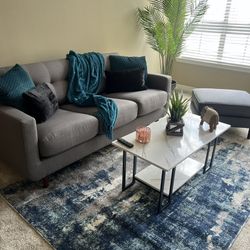 Couch With Ottoman 