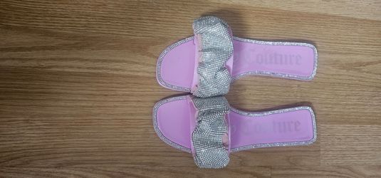 Juicy Couture Yorri Rhinestone Slide Sandals