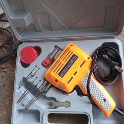 New In Case Soldering Iron Gun And Accessories 20