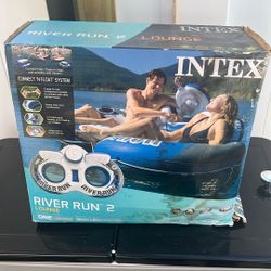 Intex River Run II 2-Person Water Tube with Cooler and Connectors