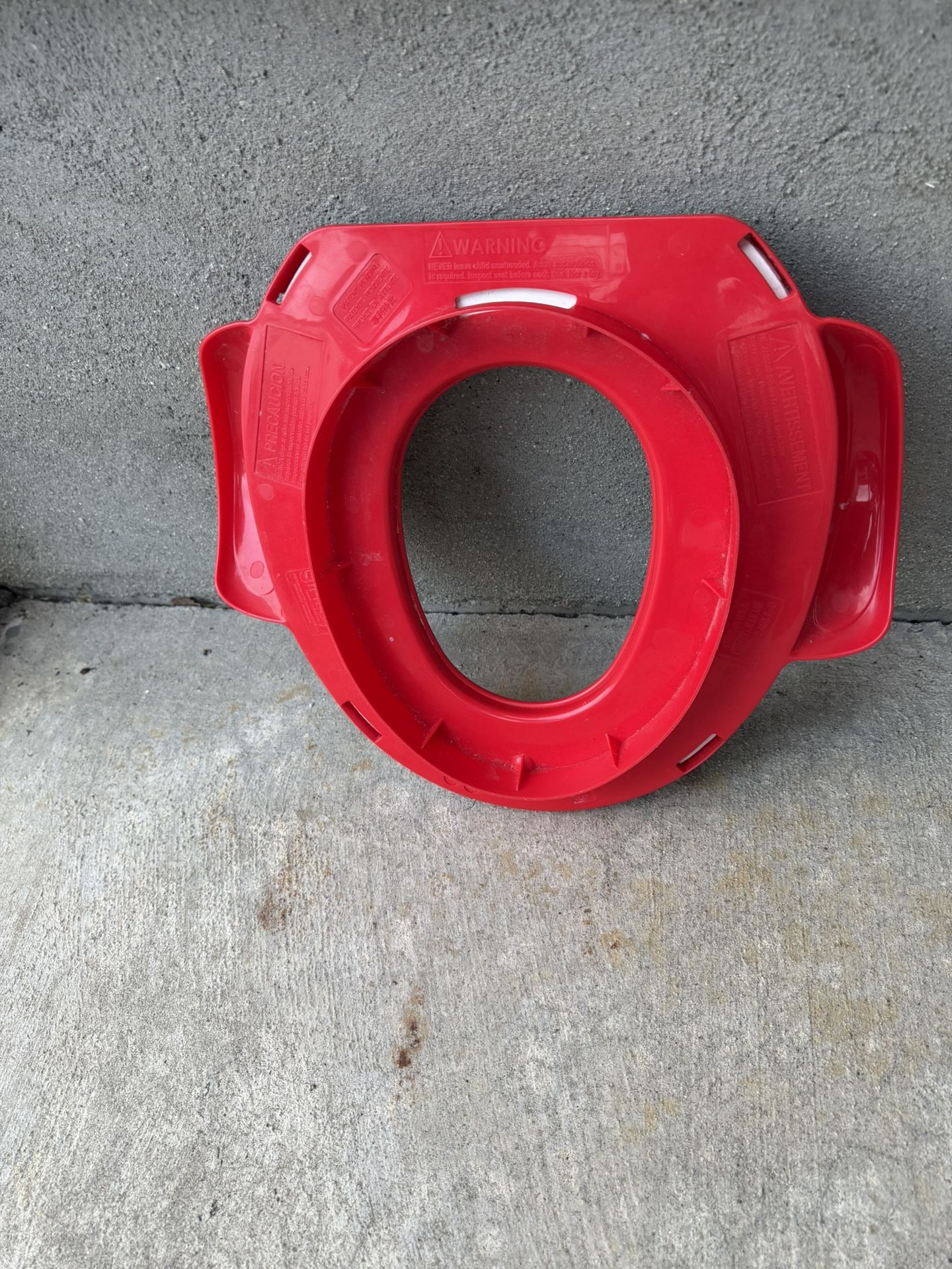 Kids Paw Patrol Portable Potty Training Seat. Red Plastic Toilet Seat