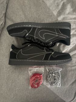 Nike Air Jordan Travis Scott 1 Low Black Sneakers