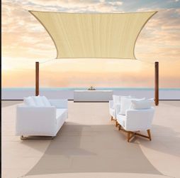 14' x 16' Beige RectangleSun Shade Sail