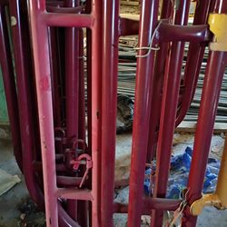 Steel Scaffolding And Wooden Planks