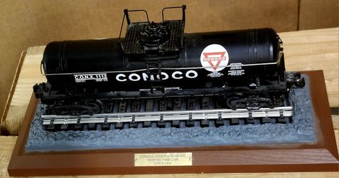 Conoco Riveted Tank Car Scale Coin Bank