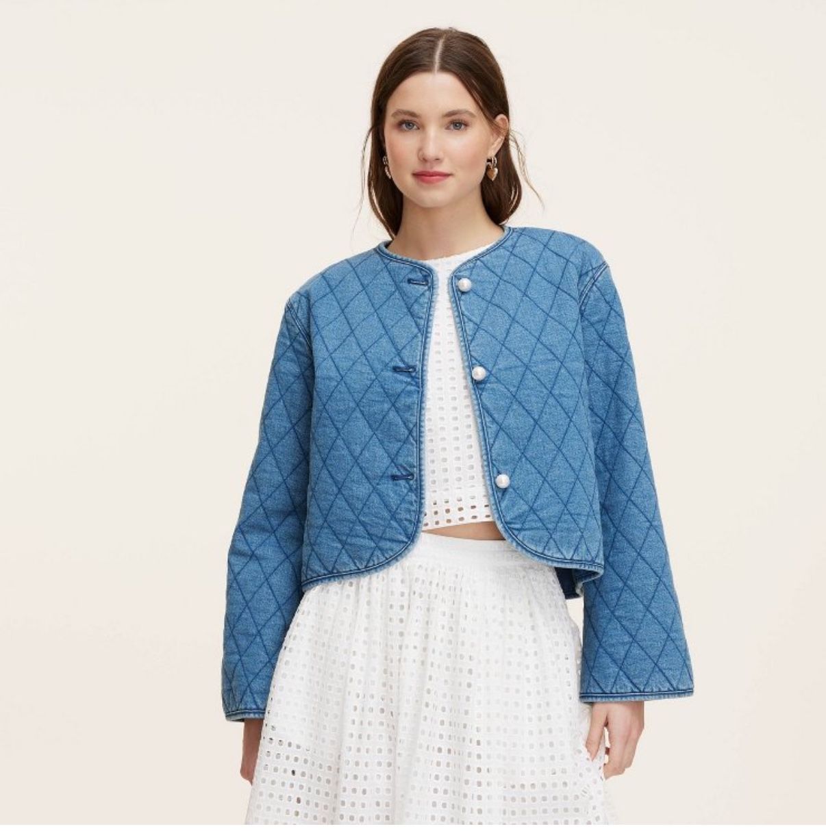 Women's Quilted Denim Jacket - kate spade new york x Target