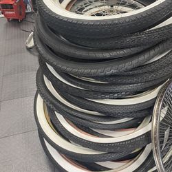 Bicycle Tire Sale Whitewalls 12 Inch 16 Is 28 To 24,26 Is 26.3 20/9 .3 Is Whitewall’s.