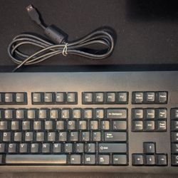 Genuine WYZE English USB Wired Keyboard With PS/2 Port Used, Tested, And Works!