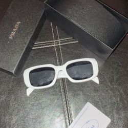 White Prada Glasses