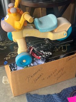 Free box of yard sale left overs ..