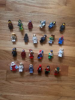 LEGO Minifigure Bundle | 24 Figures | Ninjago Marvel DC & More | Ready To Meetup Today