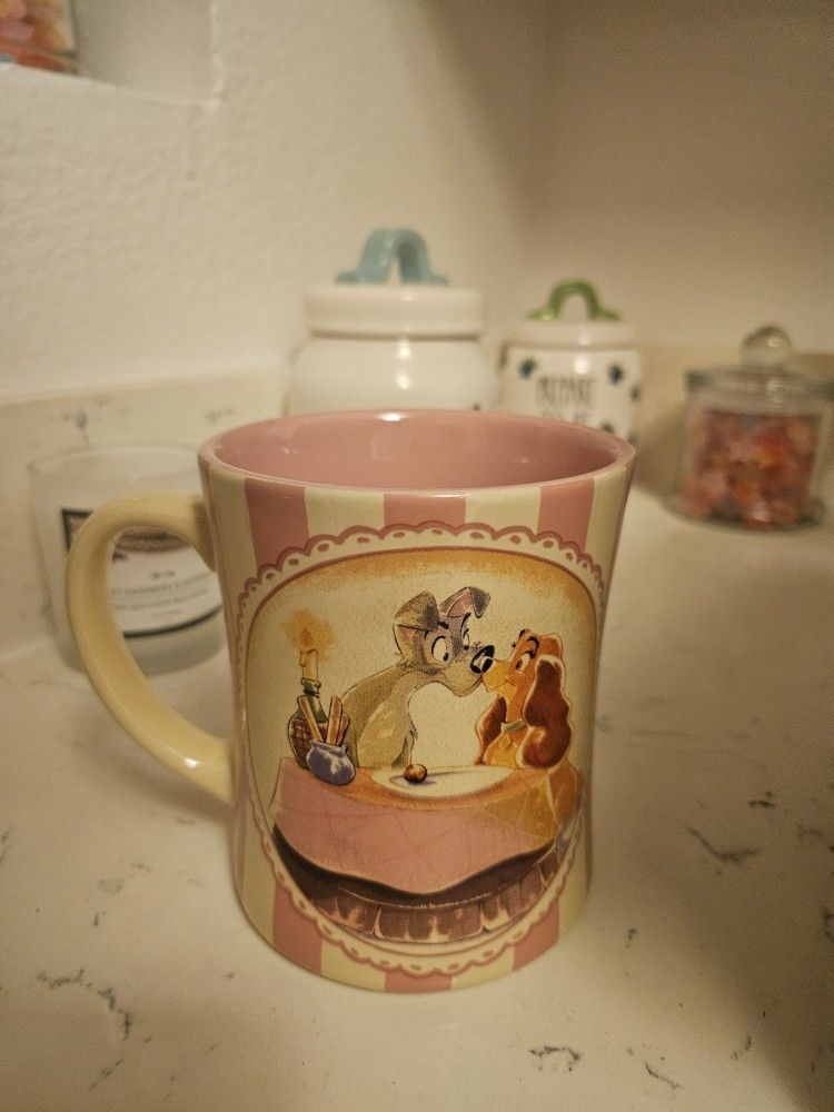 Disney Lady And The Tramp 25th Anniversary Mug