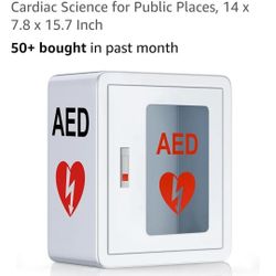 AED Cabinet, First Aid AED Defibrillator Wall Mounted Storage Cabinet